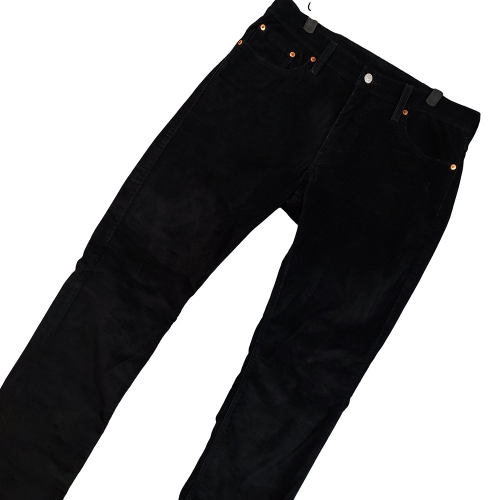 Levi's 511 Slim Fit Pants Mens 32x32 Black Corduroy 04511-1063